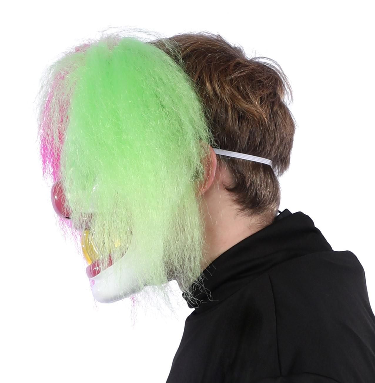 Way to Celebrate Adult Unisex Halloween Xtreme Neon XO Clown Mask Costume Accessory