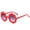 Red, variant on Wutalume Cute Round Frame Kids Sunglasses with Flower Design and PC Materials, UV Protection Sun Glasses for Children, Adorable and Safe Eyewear for Beach,and Daily Use,Black