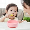 thumbnail image 2 of HEALEEP 1Pack Kid Bowl Silicone Pink Household Style for Children Home Use, 2 of 8