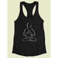 thumbnail image 3 of Meditating Text Tank Women -GoatDeals Designs, Female Medium, 3 of 4