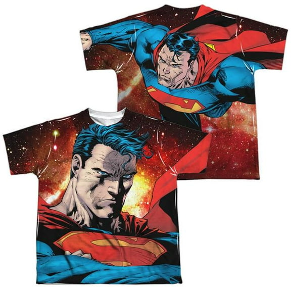 Superman - Determination (Front/Back Print) - Youth Short Sleeve Shirt - Medium