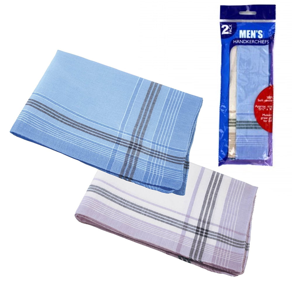 MSCB1547 Men's 6pc Fancy Solid Colors 100% Cotton Handkerchiefs