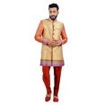 thumbnail image 1 of Designer Court Multicolore Indien Mariage Indo-Ouest Sherwani pour Hommes. Ce Produit Est Fait sur Commande., 1 of 6