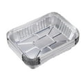 thumbnail image 1 of Recipientes aptos para horno de gran tamaño: bandejas cuadradas desechables para una cocción flexible, bandejas de papel de aluminio de gran tamaño con alta conductividad térmica para infinitas, 1 of 5