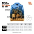 thumbnail image 5 of Men's Women's Sweater Jacket Full Zip Fleece Elk Wildlife Sweatshirt Wildkind, 5 of 7