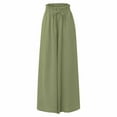 thumbnail image 5 of TXGREN pants for women trendy women's pants Womens Casual Wide Leg Pants Flowy Elastic Drawstring Waist Palazzo Pants with Pockets pants for women work casual B + S, 5 of 5