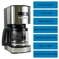 thumbnail image 4 of Kenmore Programmable 12-Cup Coffee Maker, Stainless & Black, Auto Brew & Keep Warm Functions, 4 of 9