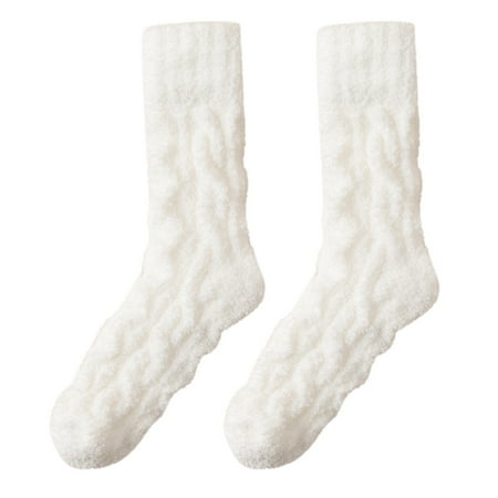 

ZRBYWB Women Coral Socks In Autumn And Winter Plus Thickening Warm Stockings