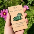 thumbnail image 5 of Dserhfy Lucky Horses Pocket Hug with Card Bring Good Luck 2026 Year of The Horse Pocket Token Decoration Happy New Year Gifts, 5 of 8