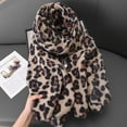 thumbnail image 1 of Nvzi Bufanda de invierno, chal, manta suave y cálida, bufandas, bufandas de leopardo, C, 1 of 3