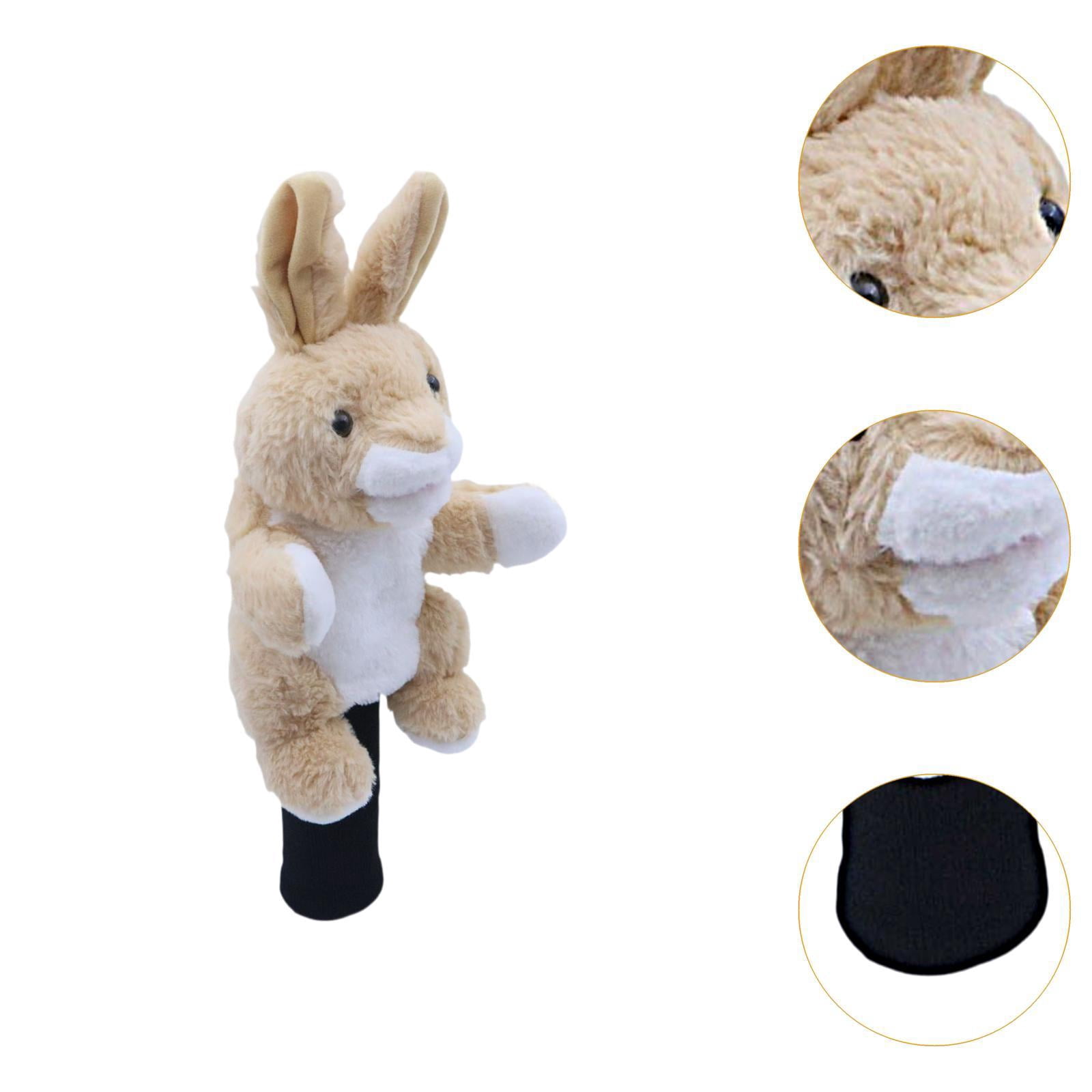 funtasica Soft Plush Animal Golf Club Driver Headcover Sleeve, Cartoon Golfer Gift, Lightweight Golf Cue Protect Case Guard Protector , Rabbit