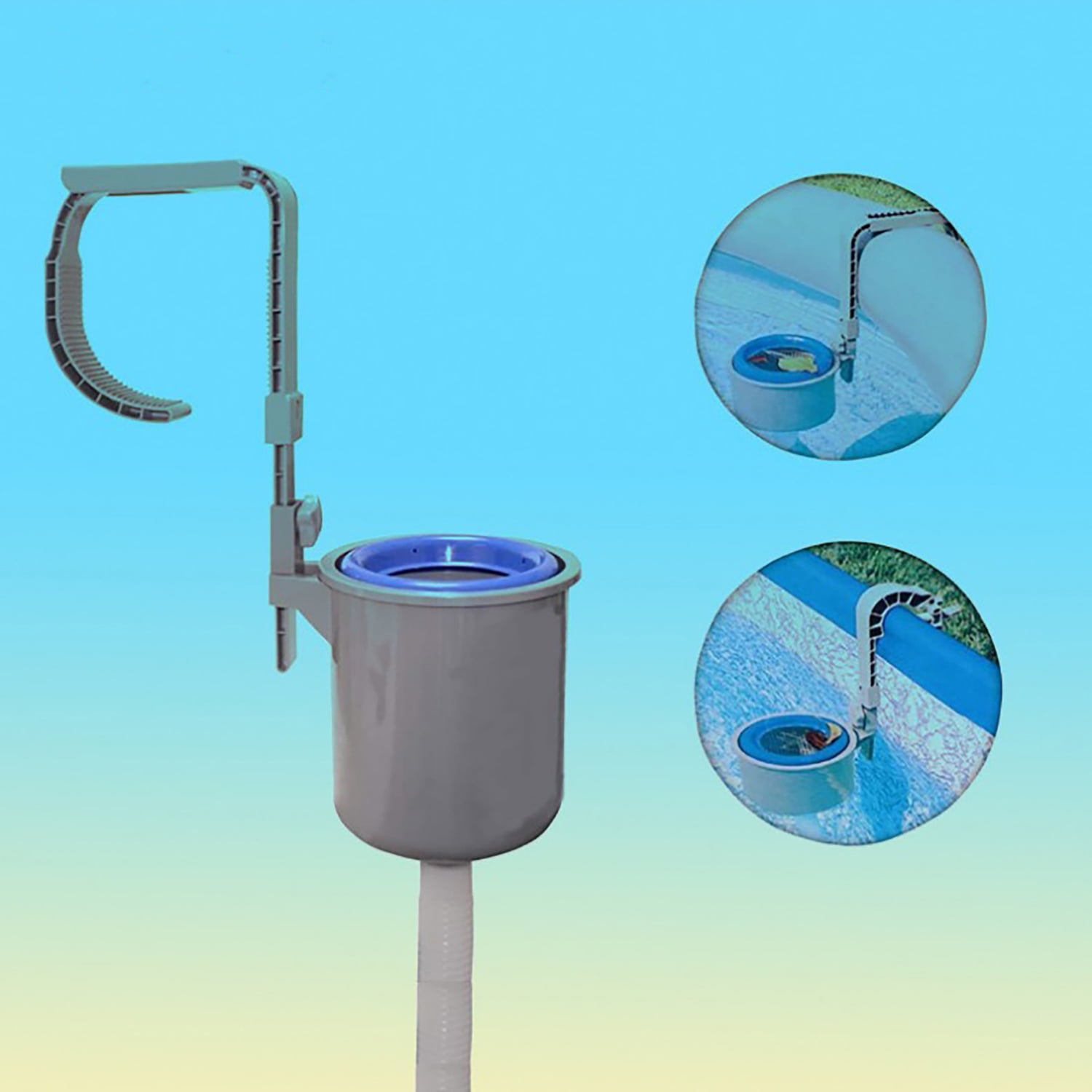 Skimbi Above Ground Swimming Pool Surface Skimmer for Intex & Soft