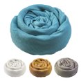 thumbnail image 4 of LYMAYTER Summer Simple Shawl Solid Color Sunscreen Large Size Beach Shawl Super Thin Tassel Trim Protection Scarf, 4 of 6