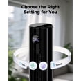 thumbnail image 3 of Tower Fans for Bedroom, 43" Bladeless Oscillating Standing Fan, Touch LED Display, Remote Control, 12H Timer, 3 Speeds 3 Modes, Max 26ft/s Quiet Cooling Floor Fan for Home Office, 3 of 7