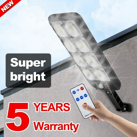 RVPOZWER Commercial 1000000LM LED Outdoor Dusk to Dawn Solar Street Light Road Area Lamp