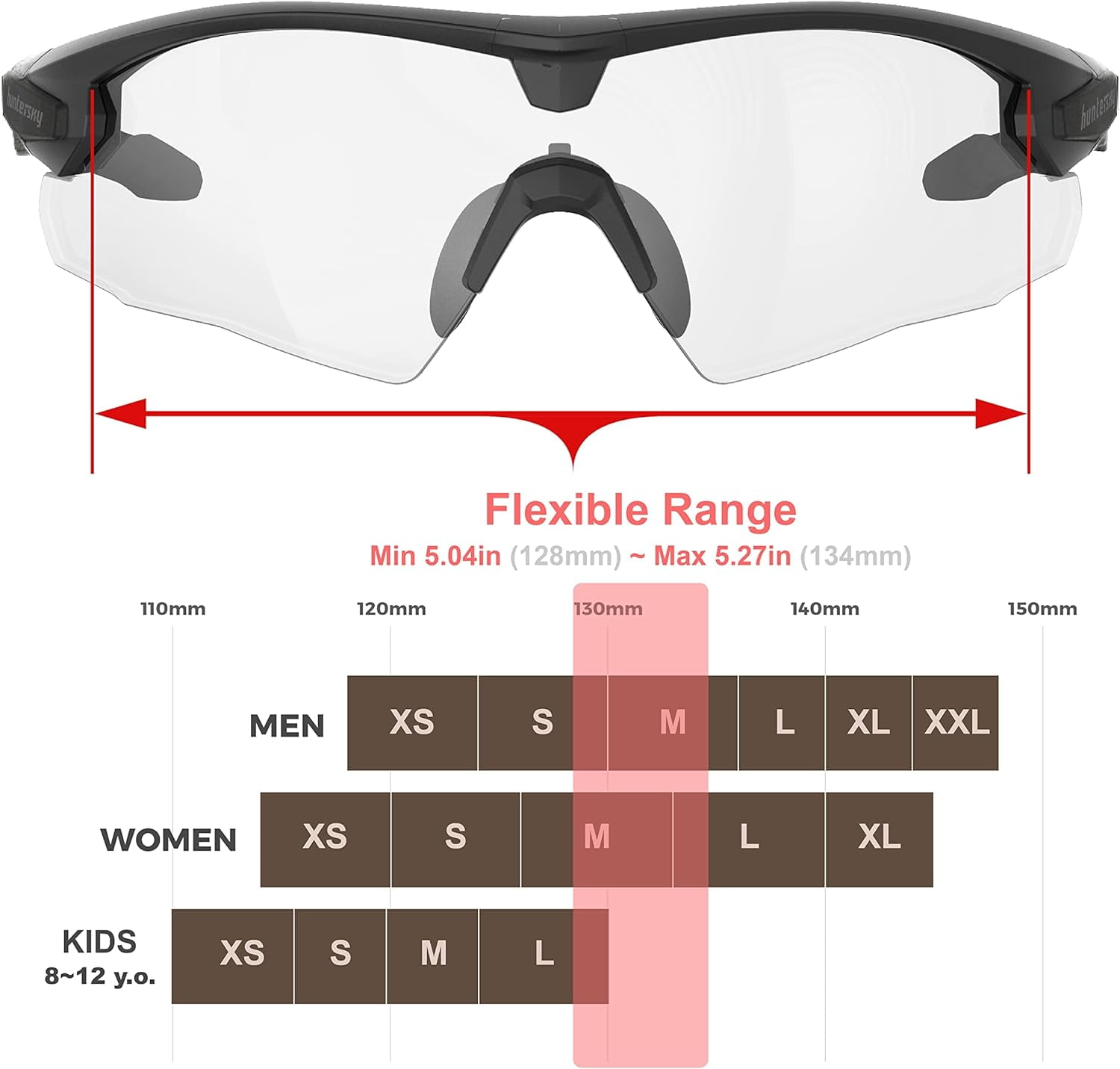 HTS  HUNTERSKY Q57 Ballistic Safety Glasses For Men Anti Fog Eye Pro