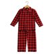 thumbnail image 1 of Pijama de algodón a cuadros para bebé, ropa de invierno a juego, bujolo, manga larga con volantes, conjuntos de pijamas de Navidad para niños y niñas, 1 of 4