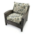 thumbnail image 3 of Jordan Manufacturing 46.5" x 24" Dailey Pewter Multicolor Paisley Rectangular Outdoor Deep Seat Chair Cushion Set with Welt, 3 of 10