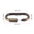 thumbnail image 2 of Uxcell 6mm Oval Shape Quick Link Screw Lock Chain Connector Bronze 6 Pack, 2 of 6