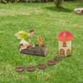 thumbnail image 1 of Estatuas de jardín de hadas Juego de resinas de jardín en miniatura Colocación versátiles de decoración al aire libre esculturas de ángulo de, 1 of 8