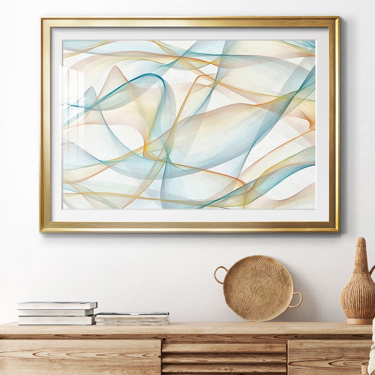 Curves and Waves V Premium Framed Print - Ready to Hang