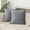 Gray, variant on Throw Pillow Covers 18x18 Inch Set of 2, Velvet Flange Border Decorative Square Pillowcases, Farmhouse Holiday Cushion Covers for Couch Sofa Living Room Bedroom Outdoor Home Decor