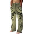 thumbnail image 1 of Mens Casual Linen Pants with Drawstring for Everyday Wear Relaxed Fit Ideal for Spring Summer and Autumn, 1 of 4