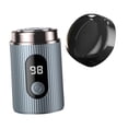 thumbnail image 3 of Afeitadora eléctrica para hombres, afeitadora facial sin dolor, USB, portátil para coche azul, 3 of 9