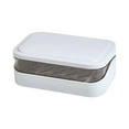 thumbnail image 2 of Qonioi Draining Soap Box with Lid, Plastic Bathroom Soap Holder for Household Use, Soap Dish Soap Container Soap Saver, 2 of 6