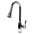 thumbnail image 1 of ALFI ABKF3783-PC Traditional Gooseneck Pull Down Kitchen Faucet, Polished Chrome, 1 of 5