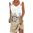 thumbnail image 2 of Fankiway Robe Camisole Élégante à Imprimé Géométrique pour Femmes, Col Rond, Robes de Plage pour Femmes, Grande Taille, Robes de Plage pour Femmes, 2 of 5