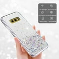 thumbnail image 5 of Compatible with Samsung S10e Case Glitter Clear Green,Phone Samsung Galaxy S10e Case Silicone Transparent Soft TPU Women Girls Shockproof Protective Slim Cover (Clear), 5 of 13
