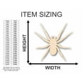 thumbnail image 2 of Unfinished Wood Spider Shape - Insect - Animal - Wildlife - Craft - up to 46" DIY 16" / 1/8", 2 of 3
