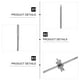 thumbnail image 4 of 10 brochetas reutilizables de acero inoxidable para barbacoa, para exteriores, 4 of 7