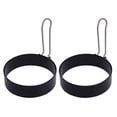 thumbnail image 1 of Yeacher Egg Ring Round Egg Cooker Rings For Cooking Stainless Steel Non Stick Metal Circle Shaper Mold Household Kitchen Cooking Tool for Fried Egg McMuffin Sandwiches Egg Maker Molds, 1 of 8