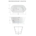 thumbnail image 4 of FerdY Shangri-La Elite 59" Acrylic Freestanding Bathtub in White. FerdY-02136-1500-BN, 4 of 7
