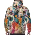thumbnail image 7 of Sigee Abstract Colorful Dripping Circles for Men's Pullover Hoodie Sweatshirts Adult Casual Long Sleeve Sweatshirts ,Sizes S-4XL-Small, 7 of 7