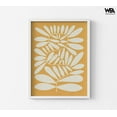thumbnail image 3 of 70s Sprig IV by Emma Caroline, Retro Warm Nature Decor, Beige Leaves Print, Small Spa Wall Art, Vintage Orange Botanical Wall Art, 3 of 9