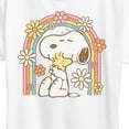 thumbnail image 3 of Peanuts - Retro Flower Rainbow - Women's Short Sleeve Graphic T-Shirt, 3 of 6