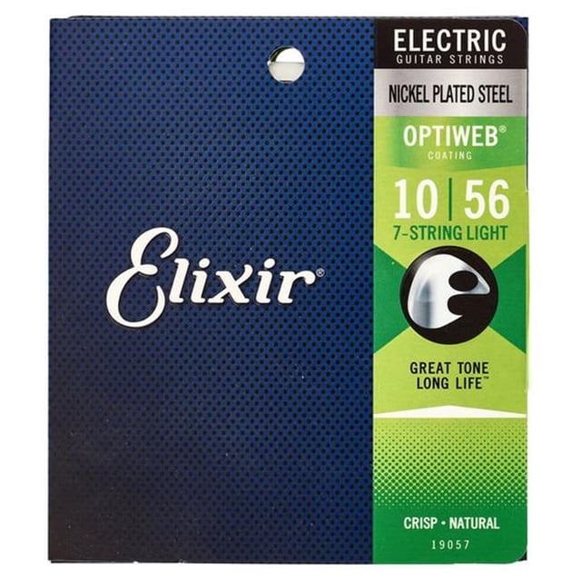 Elixir 19057-U Optiweb Corde de Guitare Électrique Légère à 7 Cordes