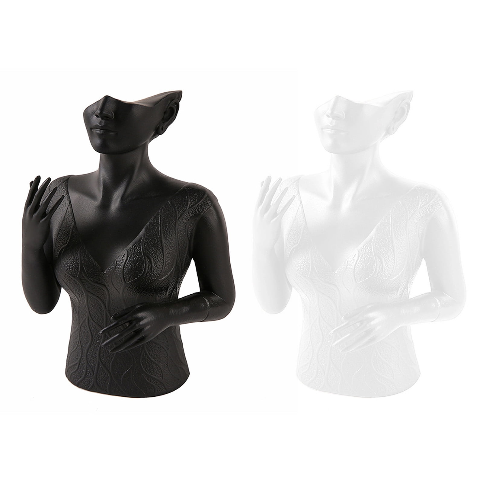 Portable Head Bust Stand Mannequin Decorative Head Mannequin Bust Organizers For Jewelry Display In Retail Settings