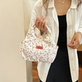 thumbnail image 6 of BMYJ Insulated Lunch Bag, Floral Design Lunch Bag for Women, Cute and Small Leakproof Lunch Box, Corduroy Lunch Tote for Work, Office, Travel, Picnic,Thermal Meal Bag to Keep Food Fresh, 6 of 6