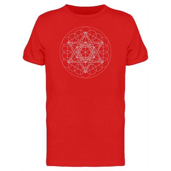 Metatron Cube Art T-Shirt Men -Image by Shutterstock, Male Medium