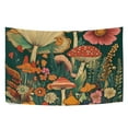 thumbnail image 6 of Yayeee Tapestry Wall Hanging for Bedroom 90" x 60" Living Room Home Wall Art Decor, Floral Mushroom, 6 of 7