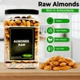 thumbnail image 2 of Raw Almond Hand Selected & Unsalted Packed with Vitamin E Protein and Fiber Perfect for Healthy Snacks Baking Trail Mix & Charcuterie Boards 32 oz by Nirwana, 2 of 6