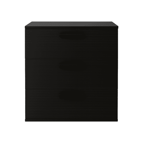 Morgan Three-Drawer Modular Jumbo Chest in Black