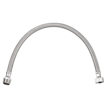 Unique Bargains 16' Faucet Supply Line Connector, G1/2 Female x G1/2 Male 304 Stainless Steel Water Supply Hose