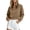 Khaki, variant on Cropped Sweatshirts for Women Oversized Crewneck Sweaters College Teen Preppy Y2K Long Sleeve Pullover Tops Fall Winter Clothes 2026