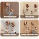 thumbnail image 5 of Ganchos de pared con ventosa, organizador de toallas resistente con veta de madera, 2 ganchos y acero inoxidable, sin taladros, para organizar el baño, la cocina, sombreros, ropa y llaves en, 5 of 9