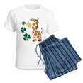 thumbnail image 5 of CafePress - Irish Giraffe Shamrock Women's Light Pajamas - Women's Short Sleeve Print T-Shirt and Pants Light Cotton Pajama Set, 5 of 7
